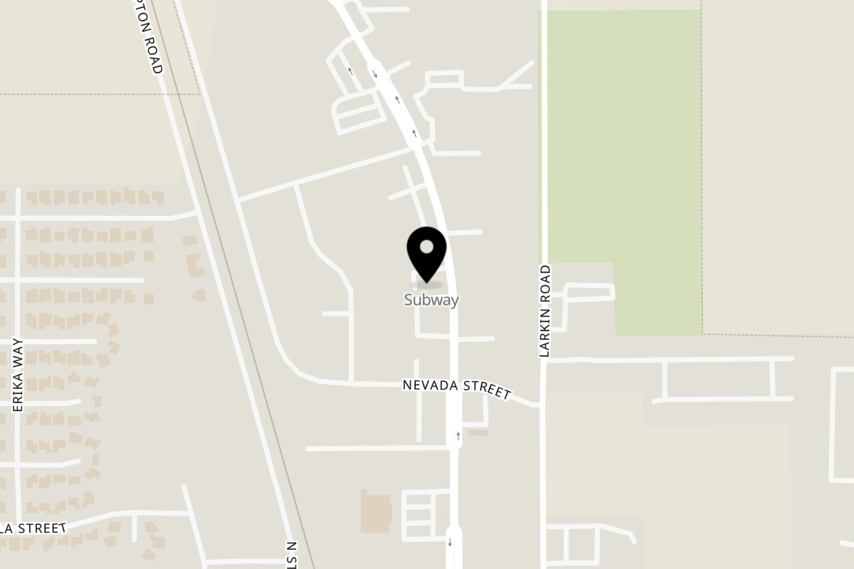 Map showing the location of Waffle Shop Live Oak on 10432 Live Oak Blvd in Live Oak